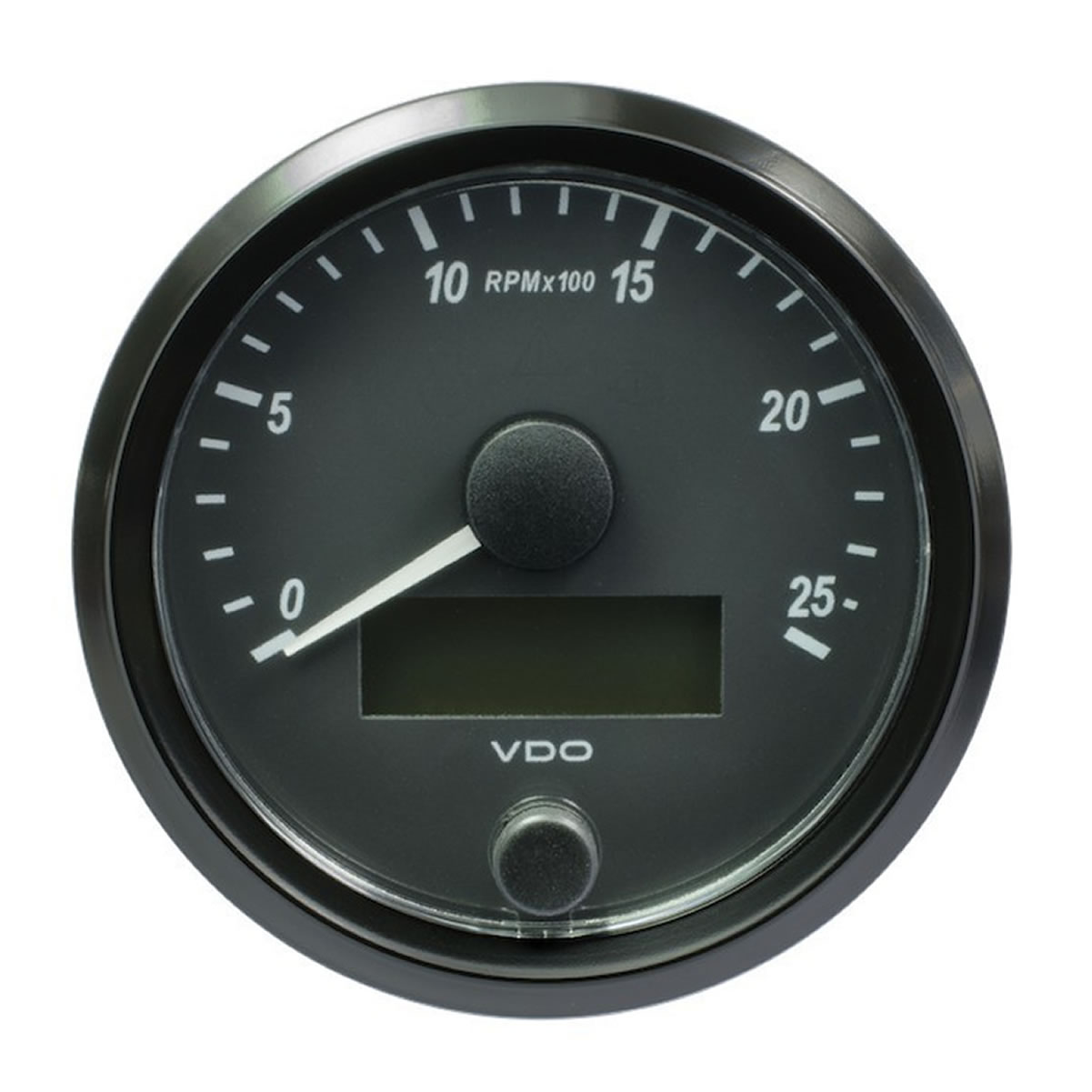 VDO SingleViu Tachometer Gauges 2-500 RPM Black 80mm